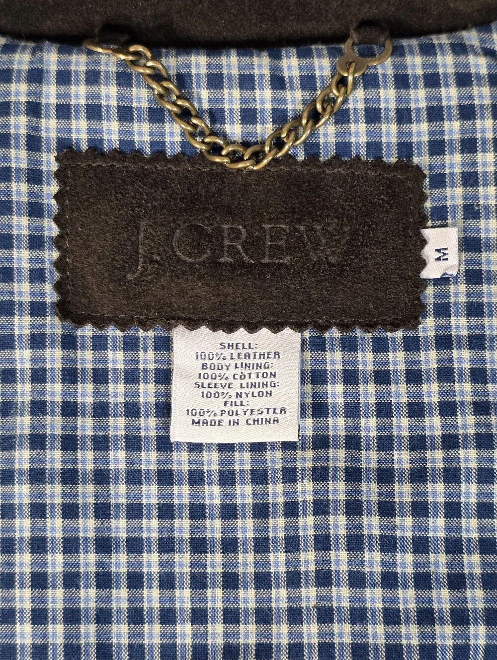J.Crew Vintage Men's Full-Zip Suede Jacket Size Medium